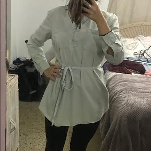 Maternity denim frock